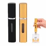 Aieino 2pcs 8ml Travel Perfume Atomiser Refillable Bottles - Portable Mini Perfume Aftershave Spray Bottle Bottom Pump Empty Atomizer Leakproof f