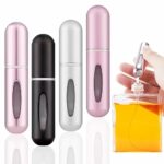 OBSGUMU 4PCS Perfume Atomiser Refillable, Mini Perfume Travel Bottle 5ML Spray Bottles, Portable for Perfume Aftershave Travel Holiday, Business