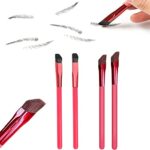 4pcs Eyebrow Brush,4d Hair Stroke Brow Stamp Brush, Magic Brow Brush Angled Multi-function Eyebrow Brush,Hairline Eye Shadow Primer Contour Conce