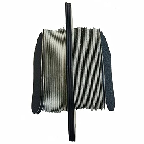 Jessica Natural Nail 100 Grit Foot File & Base - File N Fling (12 Pack)