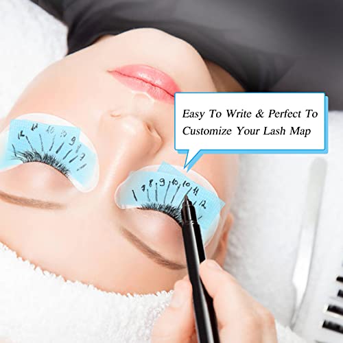 QUEWEL Lash Tape For Eyelash Extensions, Blue Eyelash Tape Microfoam Tape Eye Lint Free Tape Eyelash Breathable Tape Sensitive Skin Stick Well Ey