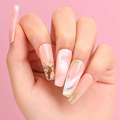 AIMEILI Clear Blooming Gel Nail Polish, Soak Off UV LED Blossom Gel Polish, Nail Blooming Gel for Nail Decoration, Spreading Effect, Nail Paintin