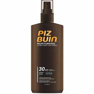 2 x Piz Buin Moisturising Ultra Light Sun Spray SPF30-200ml