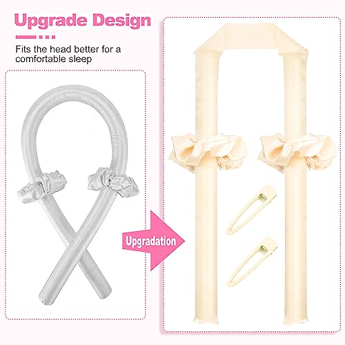 Heatless Hair Curler, Heatless Curls Headband, Satin Heatless Curling Set, Overnight Curls Headband, Create Flawless Classic Curls without Heat