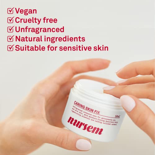 Nursem CARING SKIN FIX β 50ml | Intensive hand treatment & intensive restoring natural barrier cream for hard-working hands, suitable for sensiti
