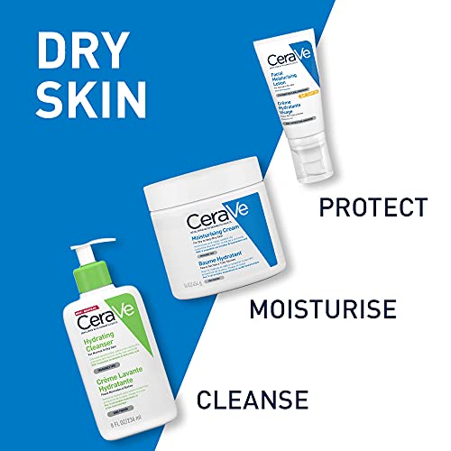 CeraVe AM Facial Moisturising Lotion SPF 25 for Normal to Dry Skin 52ml with UV Protection and 3 Essential Ceramides
