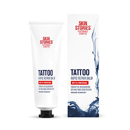 SKIN STORIES Rapid Repair Balm (1 x 50 ml), soothing after tattoo cream with panthenol, tattoo care to promote regeneration from day 4 after tatt