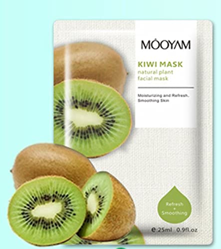 Hydrating moisturising face sheet masks. Assorted pack of 5 Vegan friendly superfood gel face masks