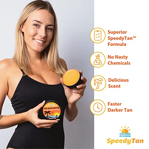 Premium Tan Accelerator Gel - For Sunbed Use & Natural Tanning - All Natural Tanning Accelerator With Carrot Tanning Oil - UK Based Brand