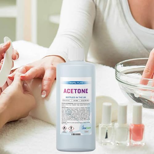 Acetone 500ml Acrylic Nail Remover Premium UV/LED Gel Nail Polish Remover