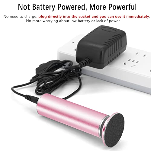 Electric Foot File Hard Skin Remover (Speed Adjustable) with 60pcs Replacement Sandpaper Disks, Professional Electric Callus Remover Pedicure Foo