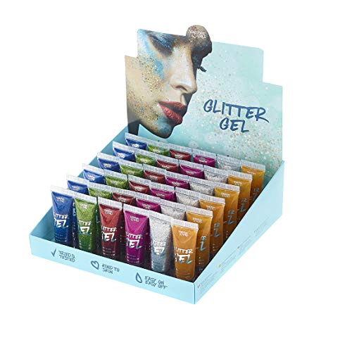 Face & Body Glitter Fixer Gel, Long lasting & non-staining 10ml - Clear