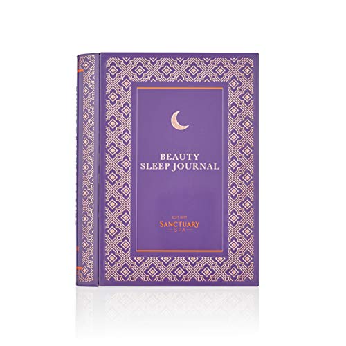 Sanctuary Spa Gift Set, Beauty Sleep Journal Tin With Pillow Spray, Face Mask, Warming Muscle Balm and Sleep Eye Mask, Vegan, Reusable Tin, Welln