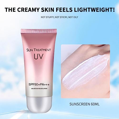 Sun Treatment Uv Spf 50 Korean,Sunscreen Cream Uv Isolation Spf 50+,60g Sunscreen Cream,Sunscreen Isolation Cream,Sun Screen Protector for Face a