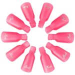 Qufiiry Nail Clips, 10 Pcs Nail Soak Off Clip, Nail Polish Remover Clips, Acrylic Gel Polish Clips, Nail Clips for Removing Gel Polish, for Finge