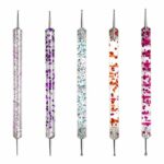 HQdeal 5Pcs Nail Dotting Pen, Dotting Painting Pen Polish Carving Tool, Nail Art Dotting Tool, Nail Polish Paint Manicure Dot Nail Art Set for Ge