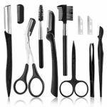 Eyebrow Set, Eyebrow Trimming Kit,Eyebrow Grooming Kit, Include Eyebrow Razor, Eyebrow Brush,Eyebrow Scissors, Facial Trimmer, Shaver, Tweezers,