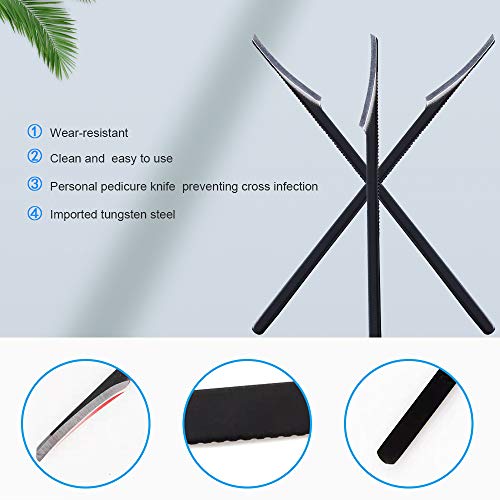 Dead Skin Removal, zukabmw Pedicure Hard Skin Remover Foot Care Callus Hard Tough Dead Skin Removal Scraper Pedicure Tool Callus Dead Dry Hard &