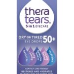 TheraTears Dry or Tired Eye Drops 50+ | Restores and Hydrates for Mature Dry or Tired Eyes | Contact Lens Friendly | Long-Lasting Relief | Preser