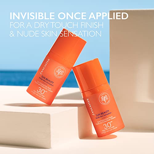 Lancaster Sun Beauty Invisible Face Fluid SPF30 30ml | Sunscreen For Face | Broad Spectrum Daily Sun Protection