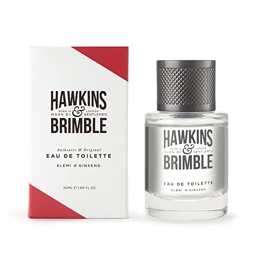Hawkins & Brimble Elemi & Ginseng Eau De Toilette Men 50ml, Long Lasting Fragrance Spray for Every Occasion, Authentic & Original Signature Scent