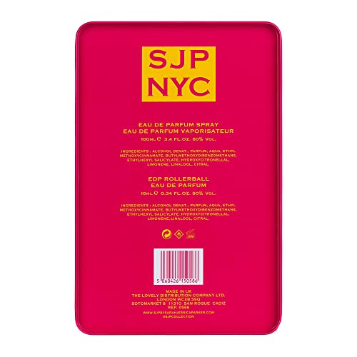SJP NYC Gift Set For Women-Adventurous, Enticing Fragrance-Cocktail Of Floral, Fruity, And Musky Notes-Contains Perfume Spray 100 ml And Mini Rol