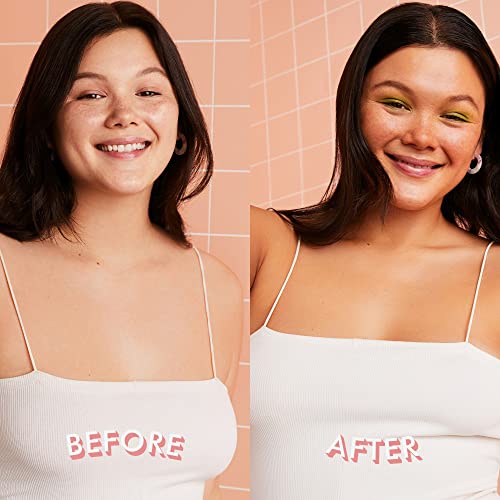 Isle of Paradise Fake Tan Set Mousse (200ml) Light & Applicator Brush, Glow Clear Self Tanning Foam, Natural Ingredients & Vegan