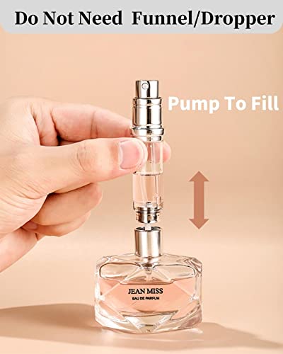 SUBORAWOS 5ML Perfume Atomiser,Refillable Perfume Spray Bottles,Cologne Dispenser,Fragrance Empty Spray Bottle for Travel(Rose Gold)