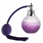 ROSENICE 100ml Refillable Perfume Bottle Spray Atomizer Crystal Art Vintage Style Long Spray Bottle (Purple)