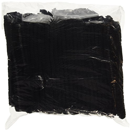 Spray Tan Disposable Pleated Mob Cap for Sun Bed Spray Tan Facial Treatment, Black - Pack of 100