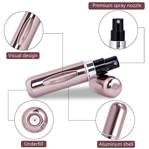 Perfume Atomiser Bottles, Refillable Empty Spray Bottle 5ml Portable Travel Atomizer Bottle for Fragrance Mini Perfumes for Women Fragrance Atomi