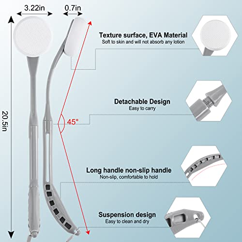 Lotion Applicator for Back, 20.5” Back Lotion Applicator, Back Lotion Applicators for Your Back, Easy Reach and Washable, Back Self Tanner Applic