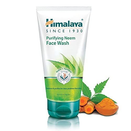 HIMALAYA HERBALS Purifying Neem Face Wash Gel 150g | Natural Moisturising Facial Cleanser | Deeply Cleans Pores and Acne | Oil Control Herbal Fac