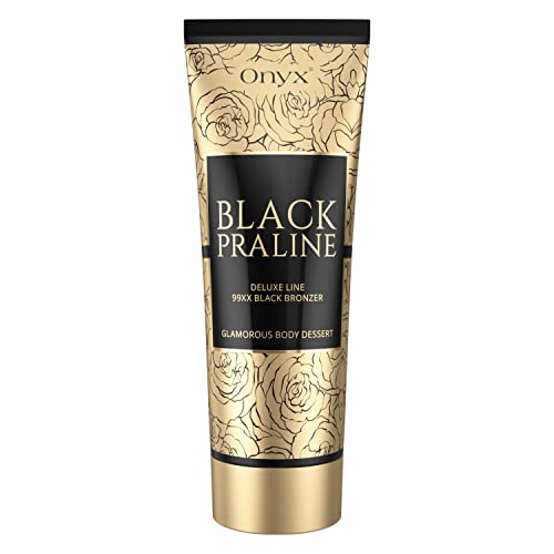 Onyx Black Praline Dark Tanning Cream for Sunbeds - Black Bronzer - Immediate Chocolate Tan