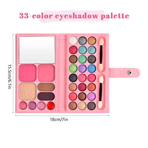Make Up Palette Eyeshadow Palette Makeup Palette Set Include Eyeshadows, Lipstick, Blush, Eyebrow Powder, Shading Powder, Small Makeup Brushes, M