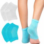 Moisturizing Socks, Gel Heel Socks, Toe Open Socks, Relieve Heel Pain Comfortable Soft Vented Moisturizing Socks Suitable for Male and Female Day