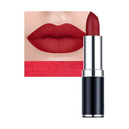 Matte Lipsticks for Women Long Lasting,Waterproof Moisturizer Pink Lipstick Non Stick Cup Velvet Lipstick,Not Fade Matte Lip Gloss,Tinted Lip Bal