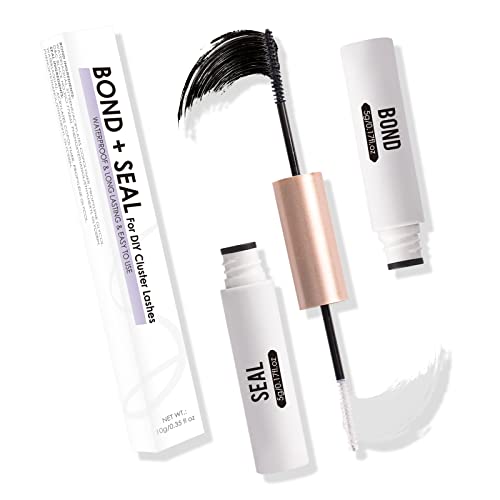 Magnetic SL Lashes Adhesive Cluster Lash Bond and Seal for DIY Cluster Individuals False Eyelashes Strong Hold for 72 Hours Latex-free - Black Bo