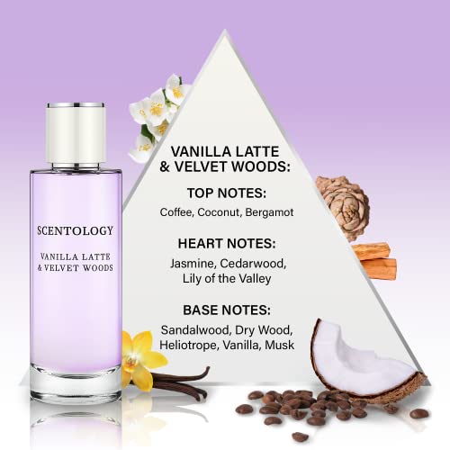 Scentology Vanilla Latte and Velvet Woods Perfume for Women, Eau De Parfum 100ml