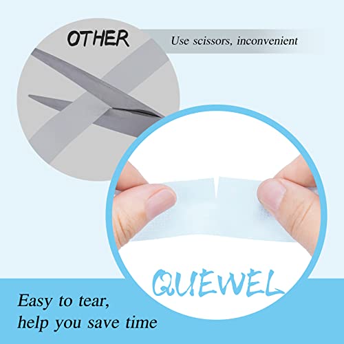 QUEWEL Lash Tape For Eyelash Extensions, Blue Eyelash Tape Microfoam Tape Eye Lint Free Tape Eyelash Breathable Tape Sensitive Skin Stick Well Ey