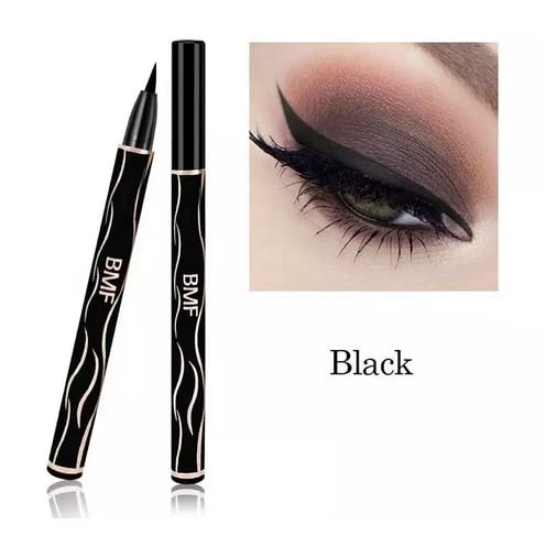 BMF Black Liquid Eyeliner Sweatproof Waterproof Quick Dry Vivid Eye Long Lasting Pen Pencil