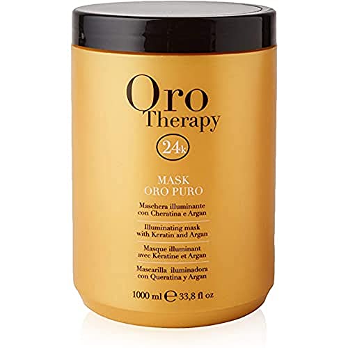 Fanola Orotherapy Hair Mask, Anti-Frizz Hair Mask Treatment to Restore Elasticity and Vitality, Nourishment and Hydratation for Smooth, Shiny and