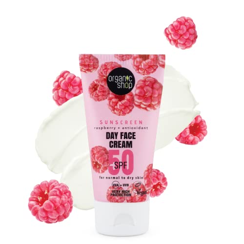 Organic Shop Sunscreen Day Face Cream 50 SPF Normal to dry skin (50ml)
