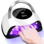 Absuper UV LED Nail Lamp, Professional Gel Nail Polish Lamp, Faster Nail Dryer with Touch Screen Portable Handle and Automatic Sensor, Nail Art l