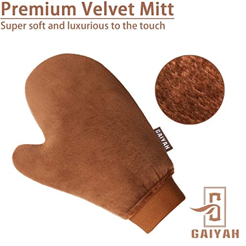 GAIYAH Self Tanning Mitt Applicator - Fake Tan Mitt With Anti-slip Elastic Wrist And Thumb, Streakless Self Tan Mitt