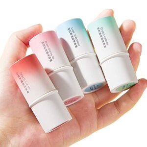 4pcs Solid Stick Perfume, Women Refreshing Floral Fragrance Solid Perfume Birthday Gift, Portable Pocket Solid Balm for Dating