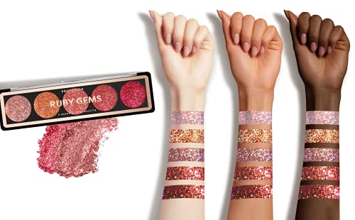 Profusion Cosmetics Onyx Gems 5 Shade Glitter Eyeshadow Palette