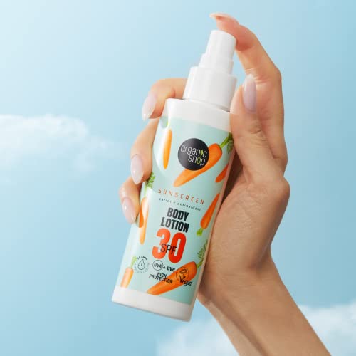 Organic Shop Sunscreen Body Lotion 30 SPF (150ml)