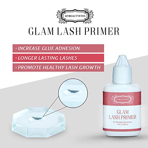 Eyelash Extension Glam Lash Primer 15 ml/Pre-Treatment for Semi Permanent Eyelash/Easily Removes Proteins and Oils/Oil Free/Longer Extension Rete