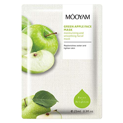 Hydrating moisturising face sheet masks. Assorted pack of 5 Vegan friendly superfood gel face masks